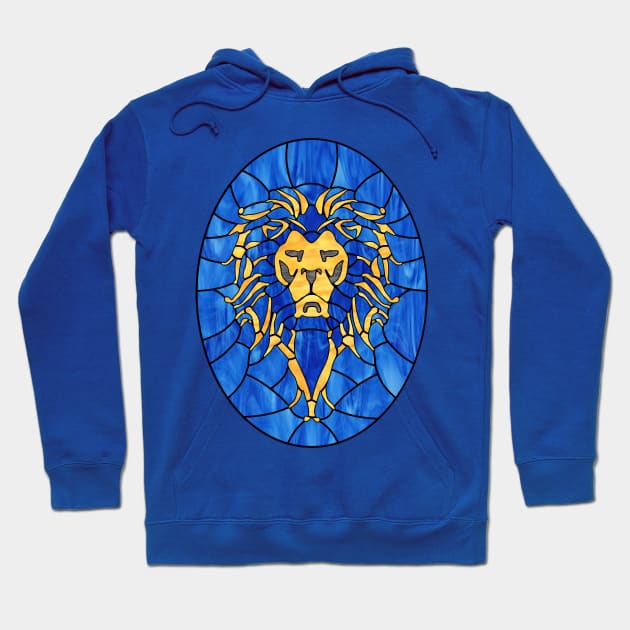 Stained Glass Lion Hoodie by Griffen